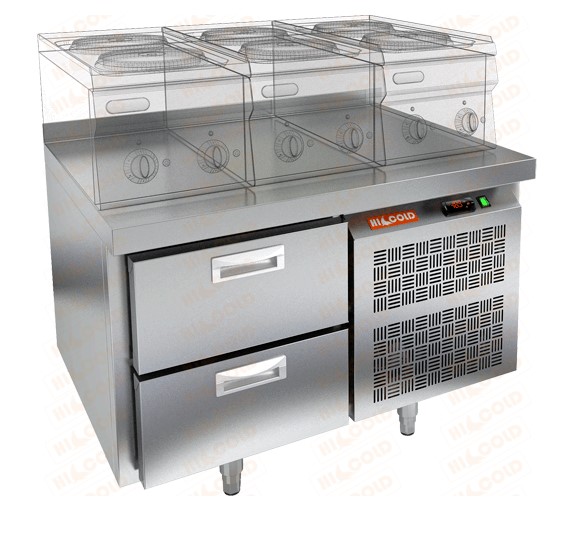 Стол охлаждаемый под тепловое оборудование HICOLD GN 2/TN LT (-2...+10°С)